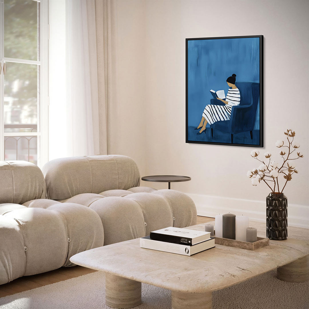 Lezende vrouw Kunstwerk