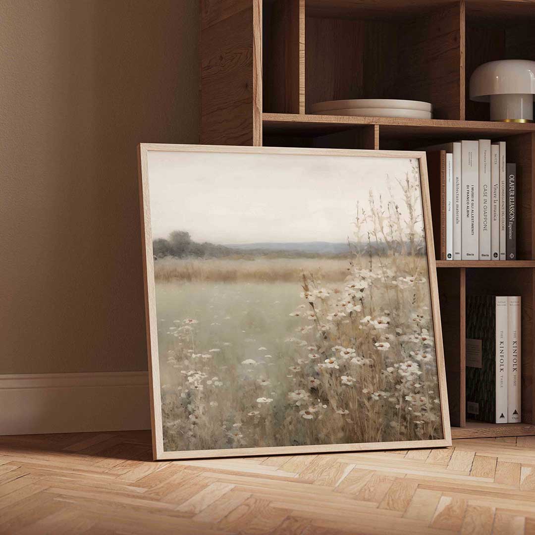 Wilde bloemen veld Poster