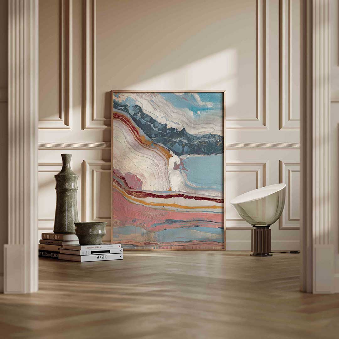 Abstracte lagen Poster