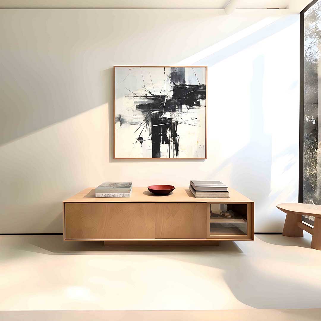 Abstracte zwart wit Poster