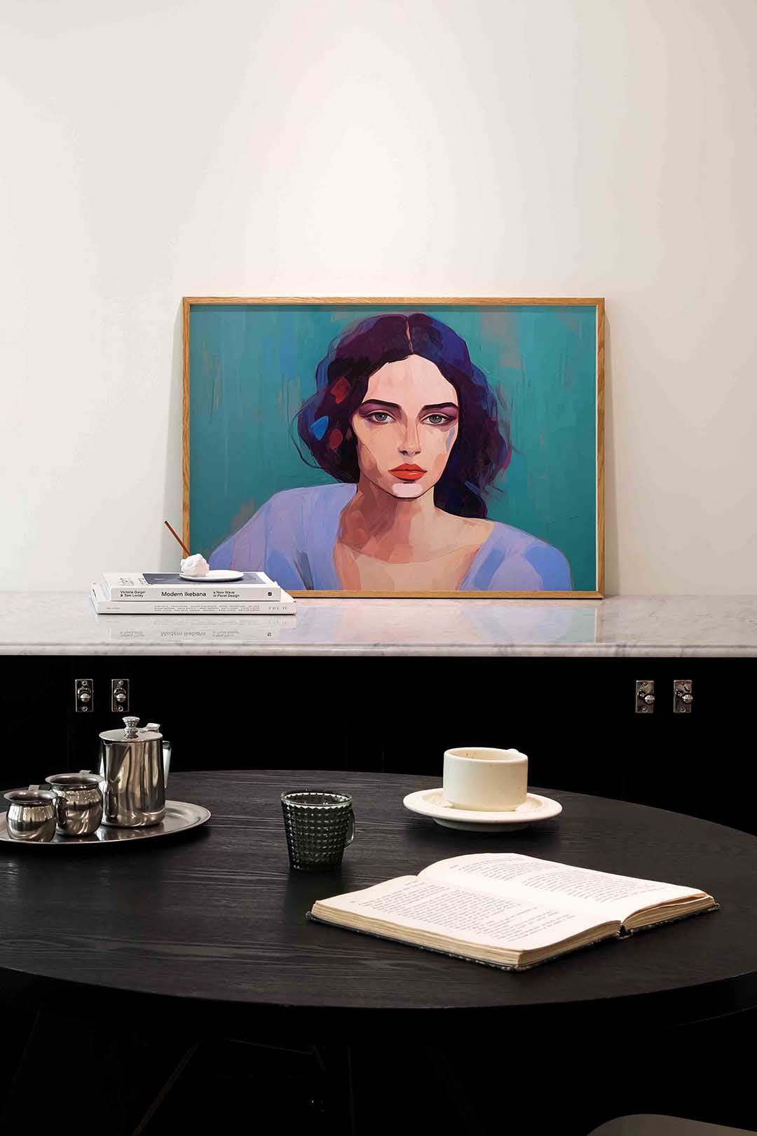 Portret vrouw Poster