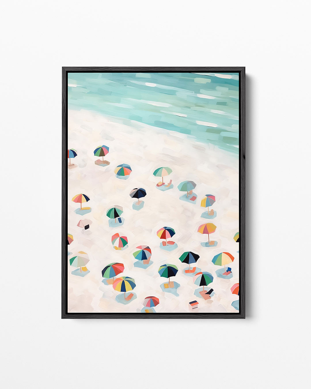 Zomerse strandscène Kunstwerk