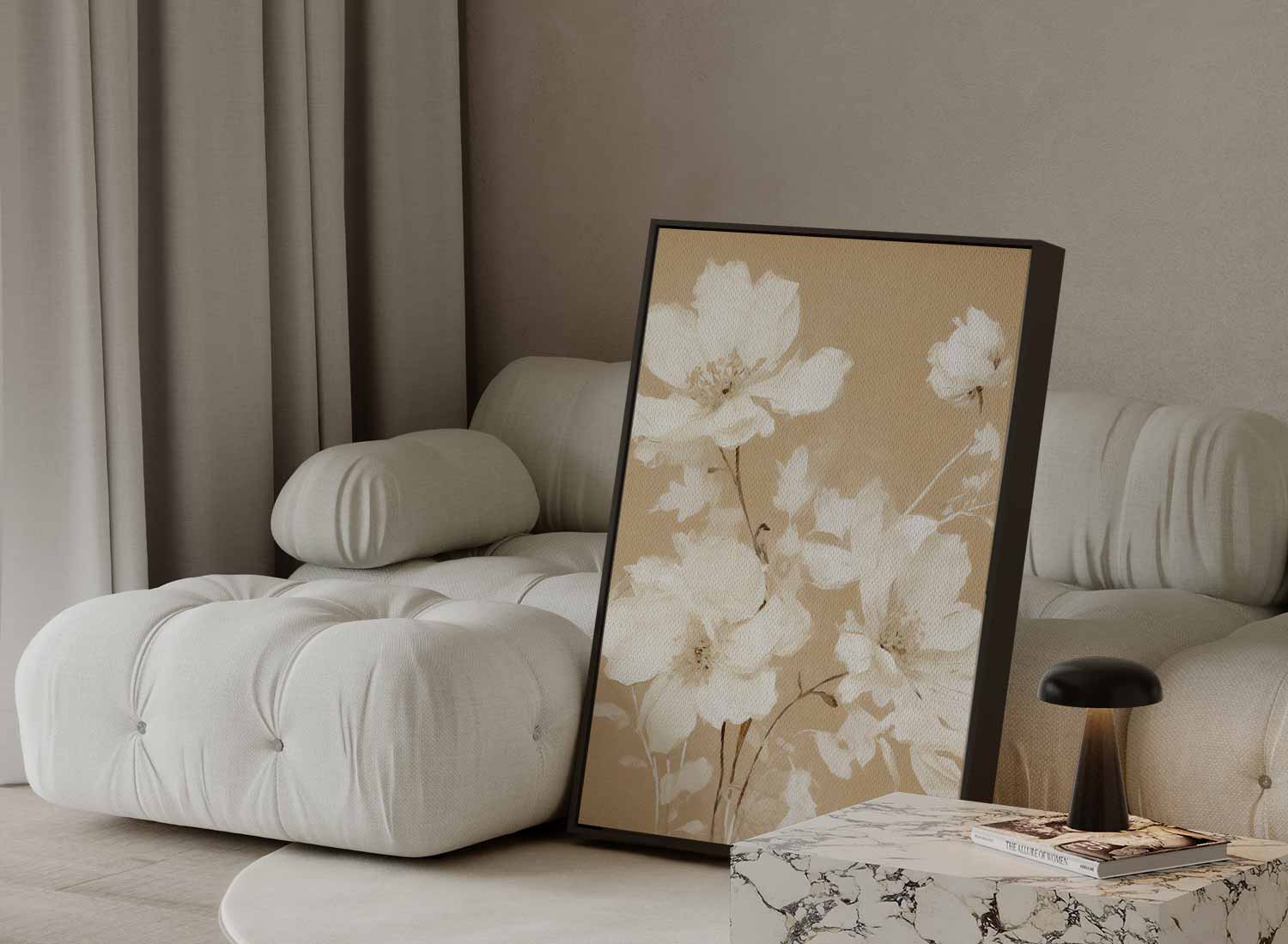 Elegante Bloemenpracht Kunstwerk-canvas-dibond-plexiglas-wanddecoratie-WallArtistic