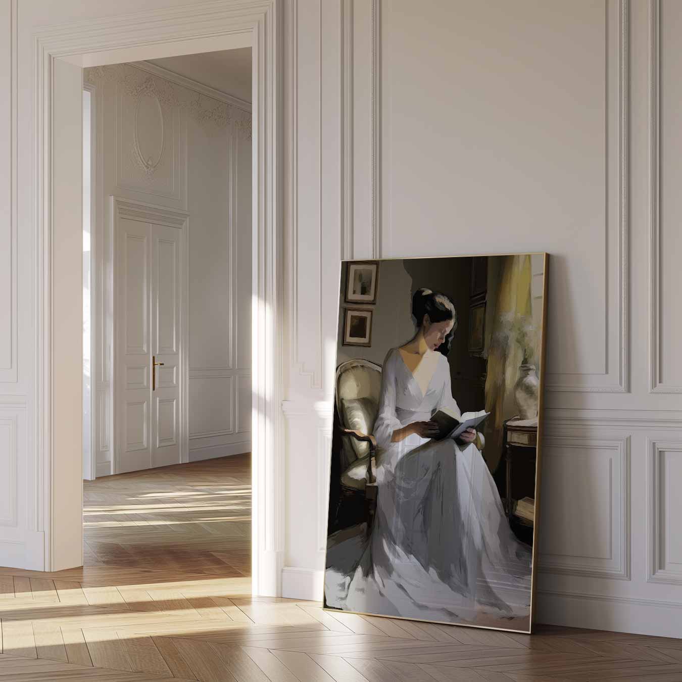 Elegante Leeshoek Poster-WallArtistic