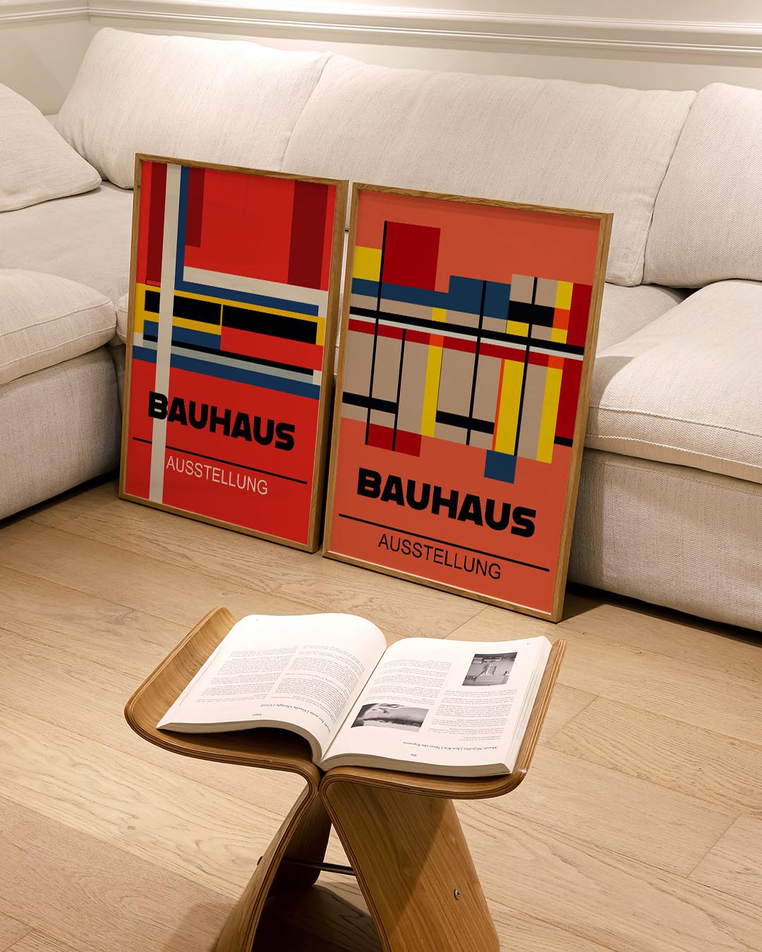 Kleurvlakken en lijnen Posterset