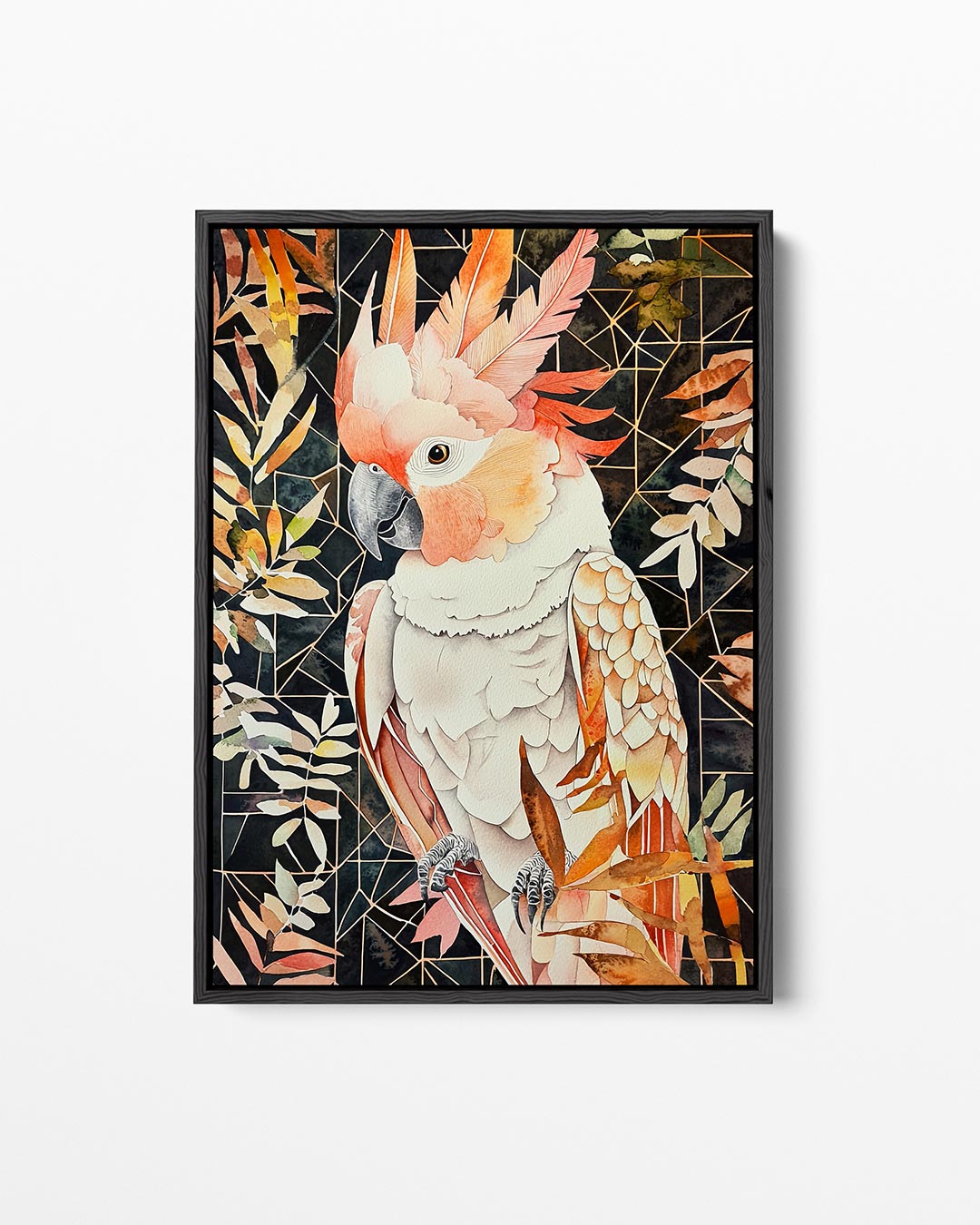 Vogels en geometrie Kunstwerk
