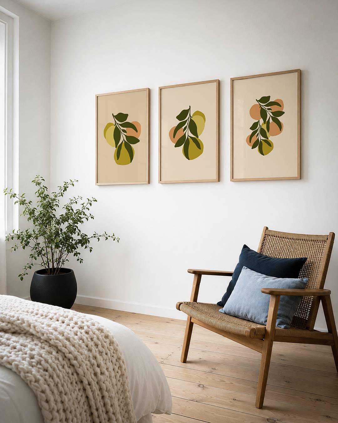 Vrucht en blad Posterset