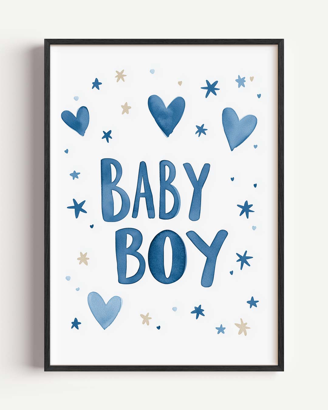 Welkom Baby Jongen Poster-WallArtistic