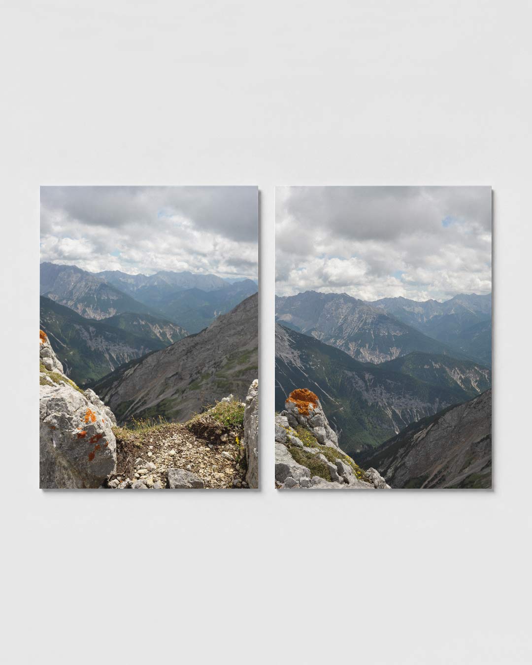 Berglandschap en wolken Posterset