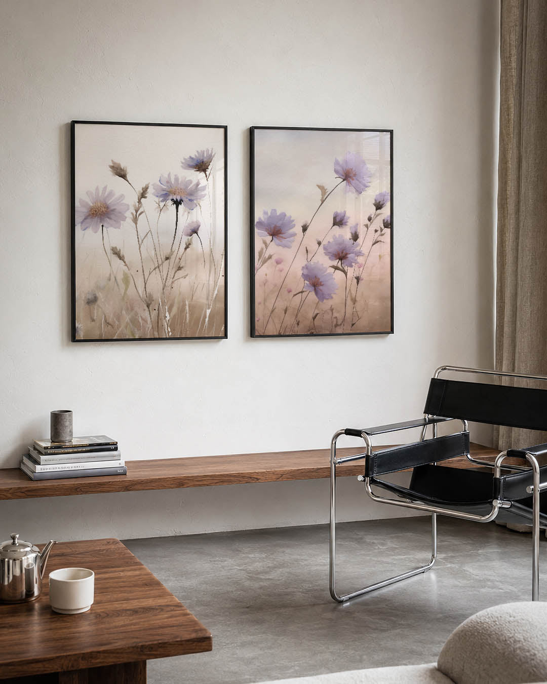 Bloemrijke sereniteit Posterset