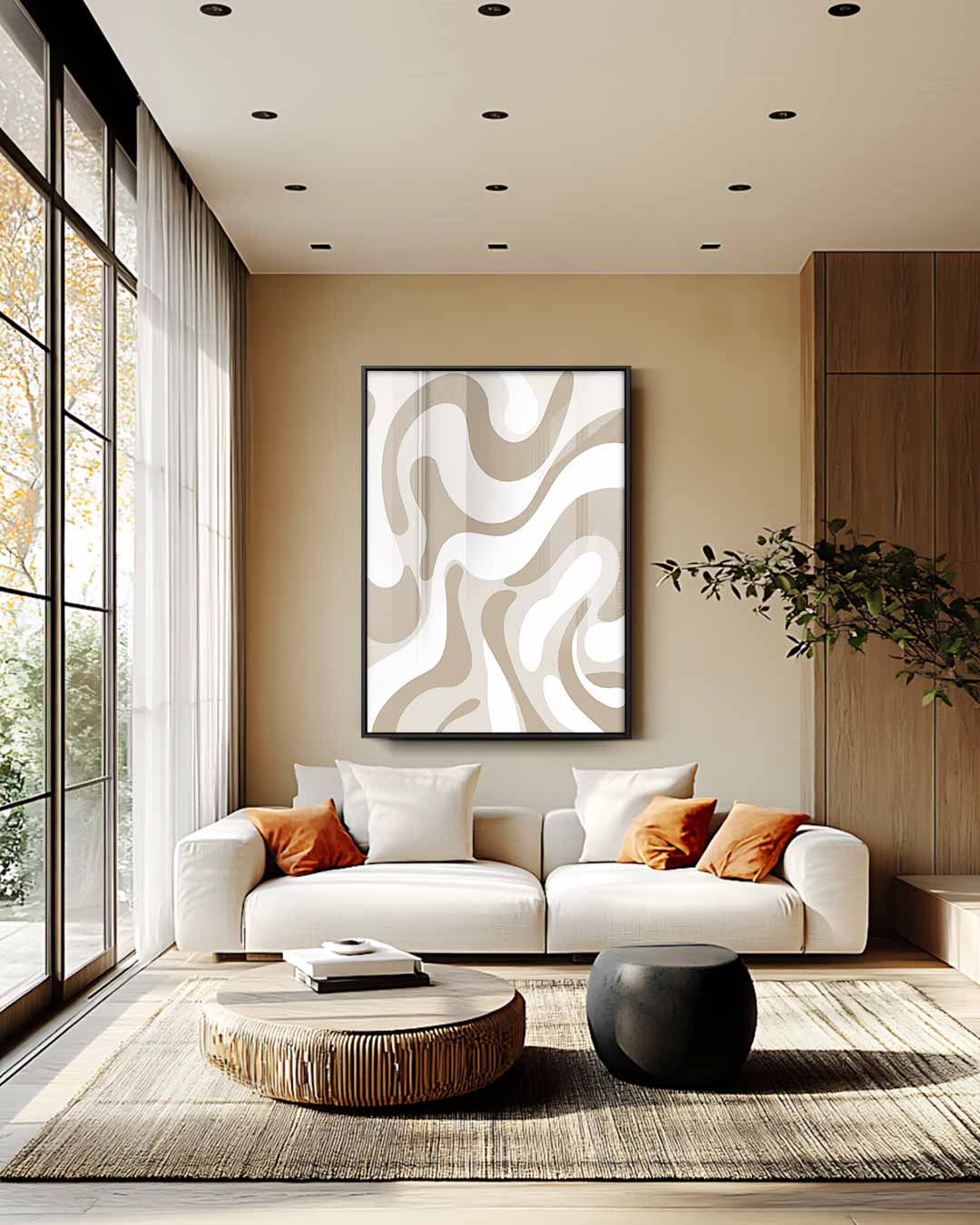 Organische Vormen Wanddecoratie Kunstwerk-canvas-dibond-plexiglas-wanddecoratie-WallArtistic