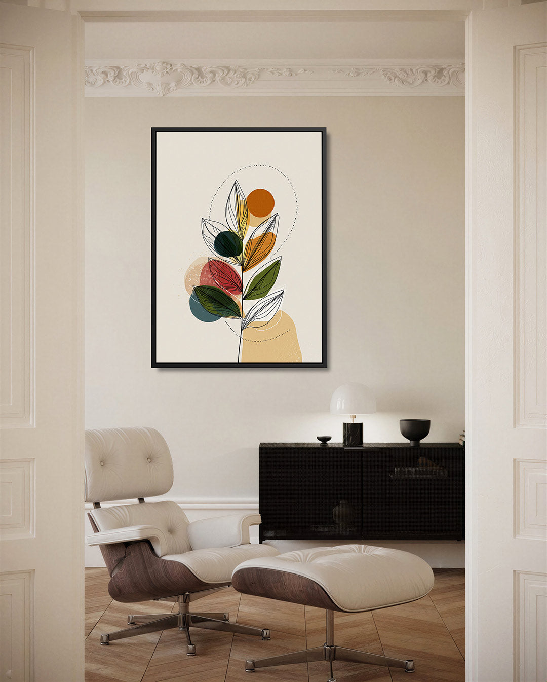 Organische vormen compositie Kunstwerk