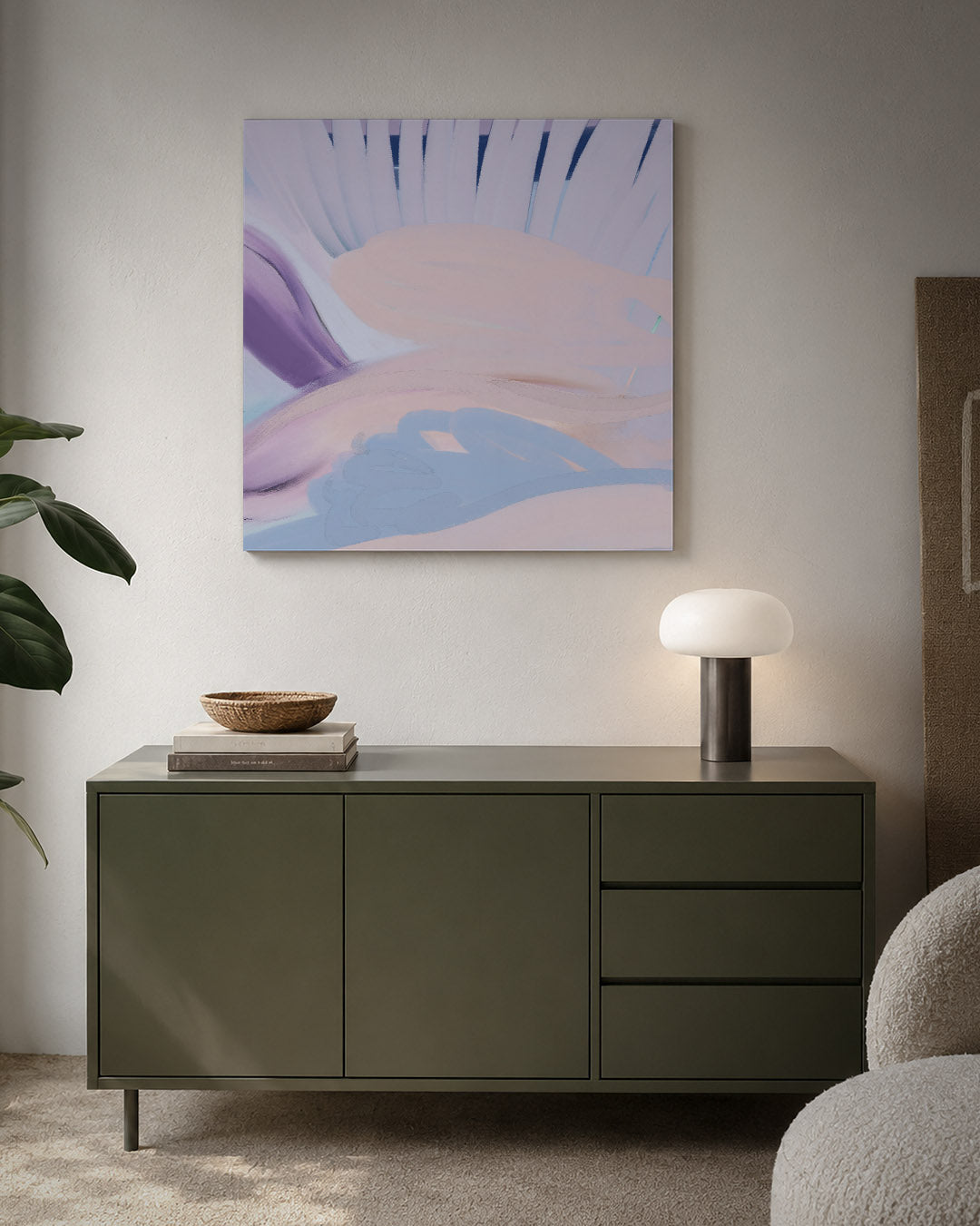 Zachte kleurencompositie Kunstwerk