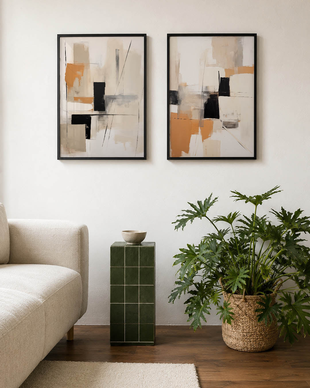 Lijnen en vlakkenspel Posterset