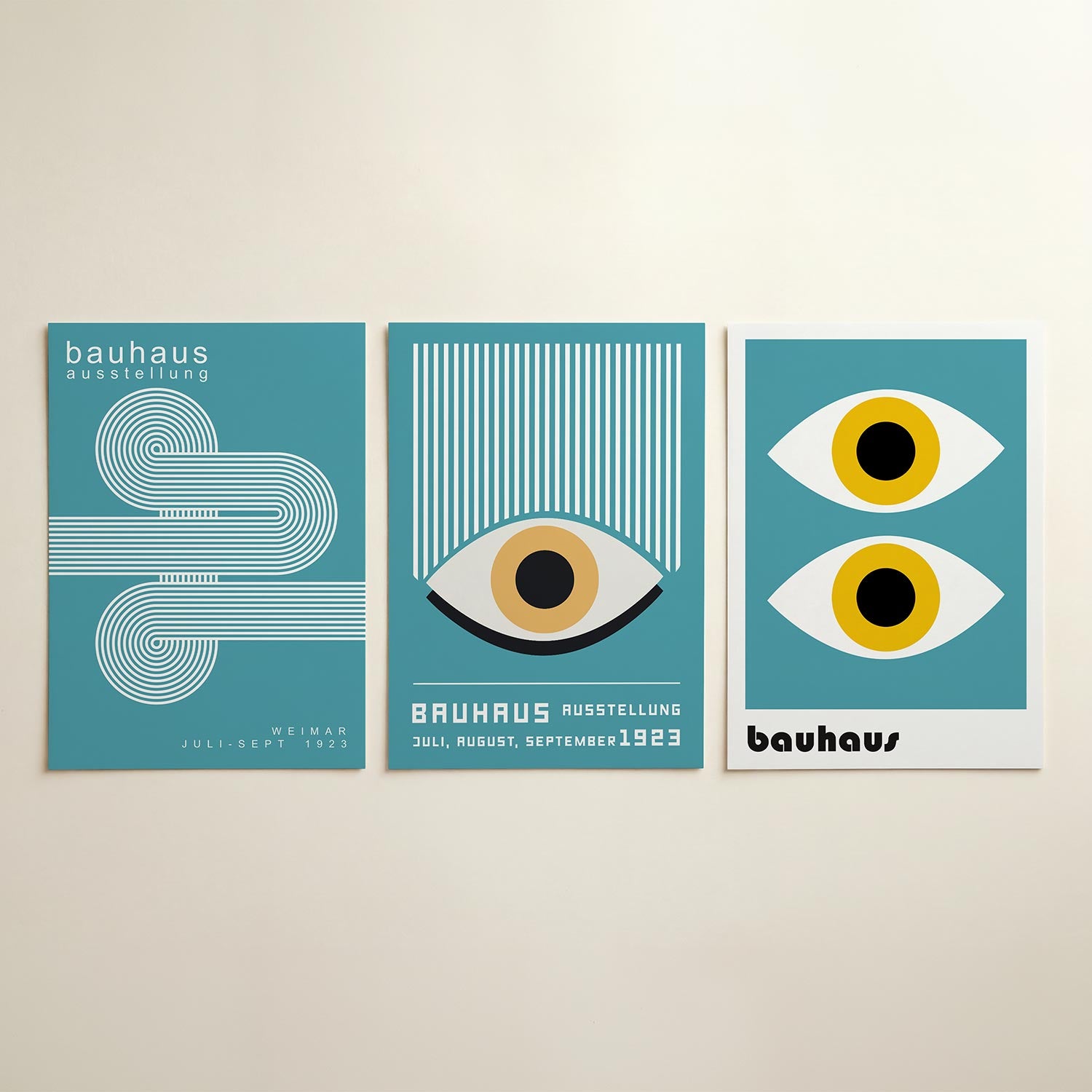 Lijnen en kleurvlakken Posterset