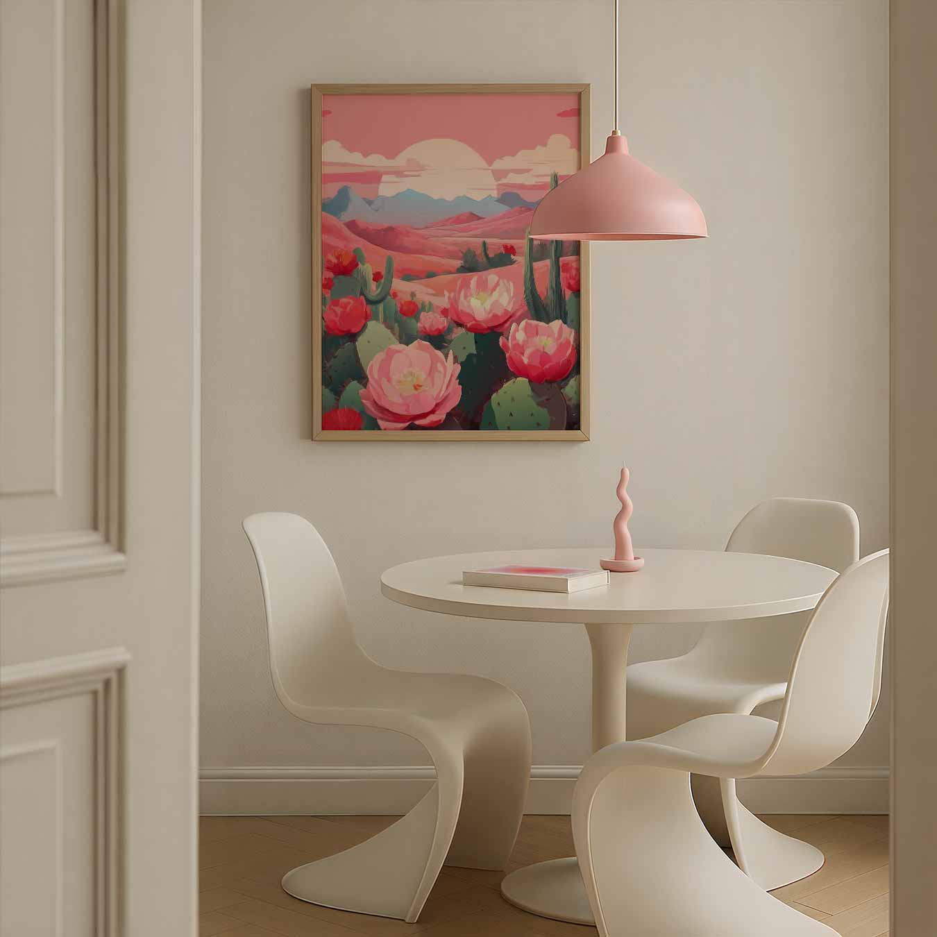Cactus Bloemenlandschap Poster-WallArtistic