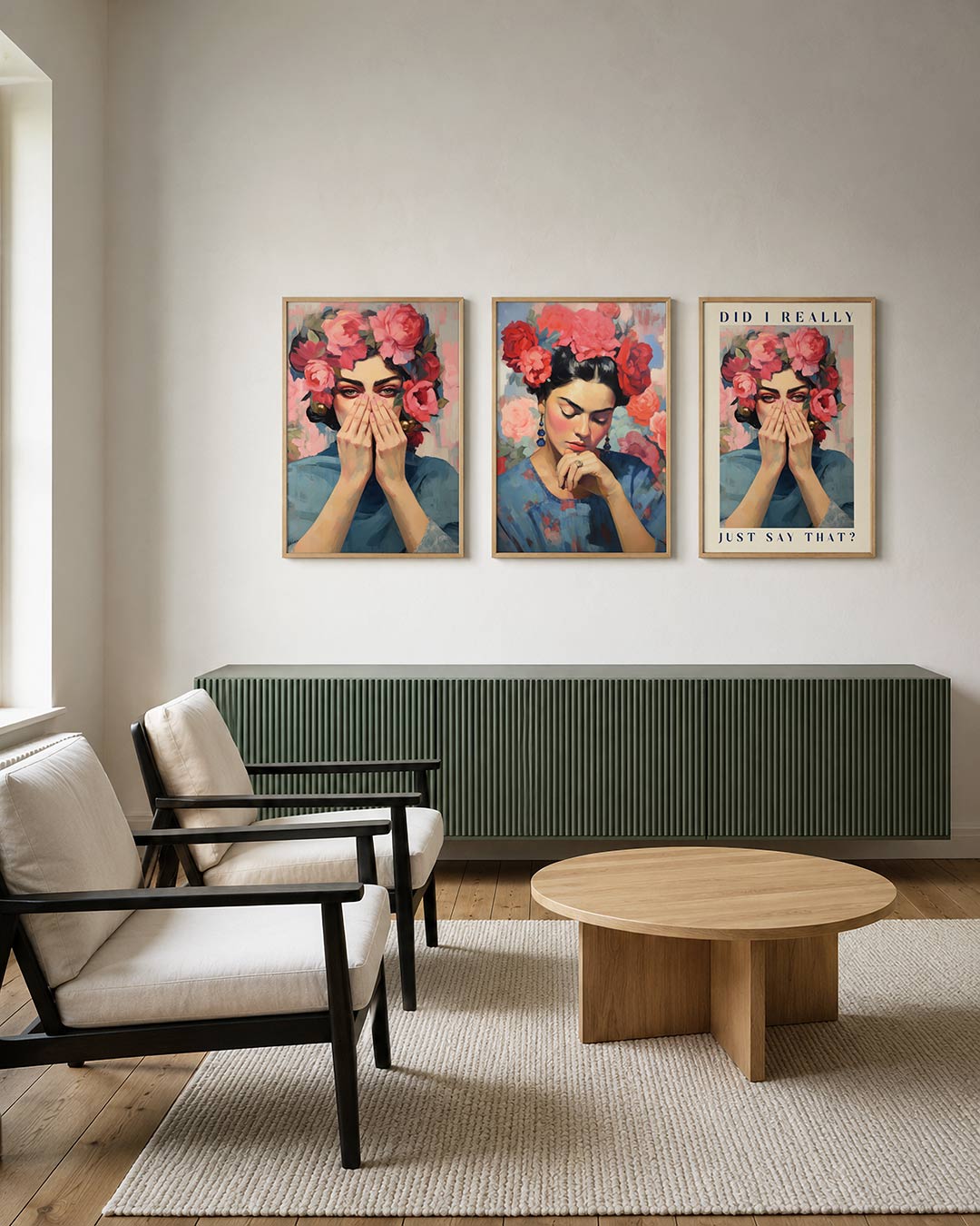 Bloemen en blik Posterset