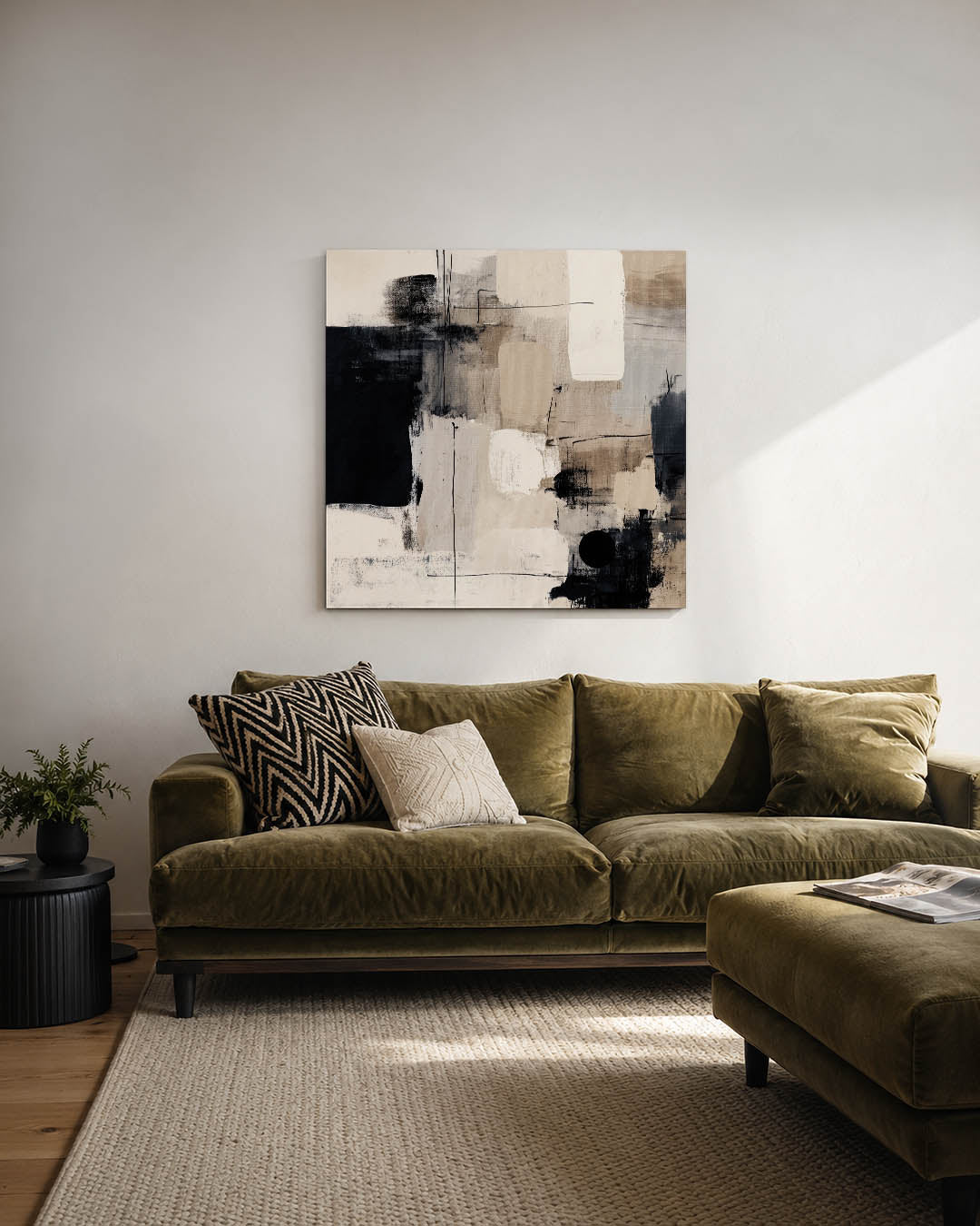 Geometrische compositie Kunstwerk