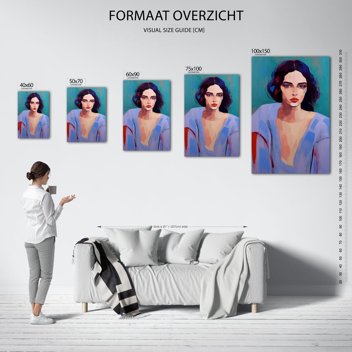 Portretstudie Kunstwerk