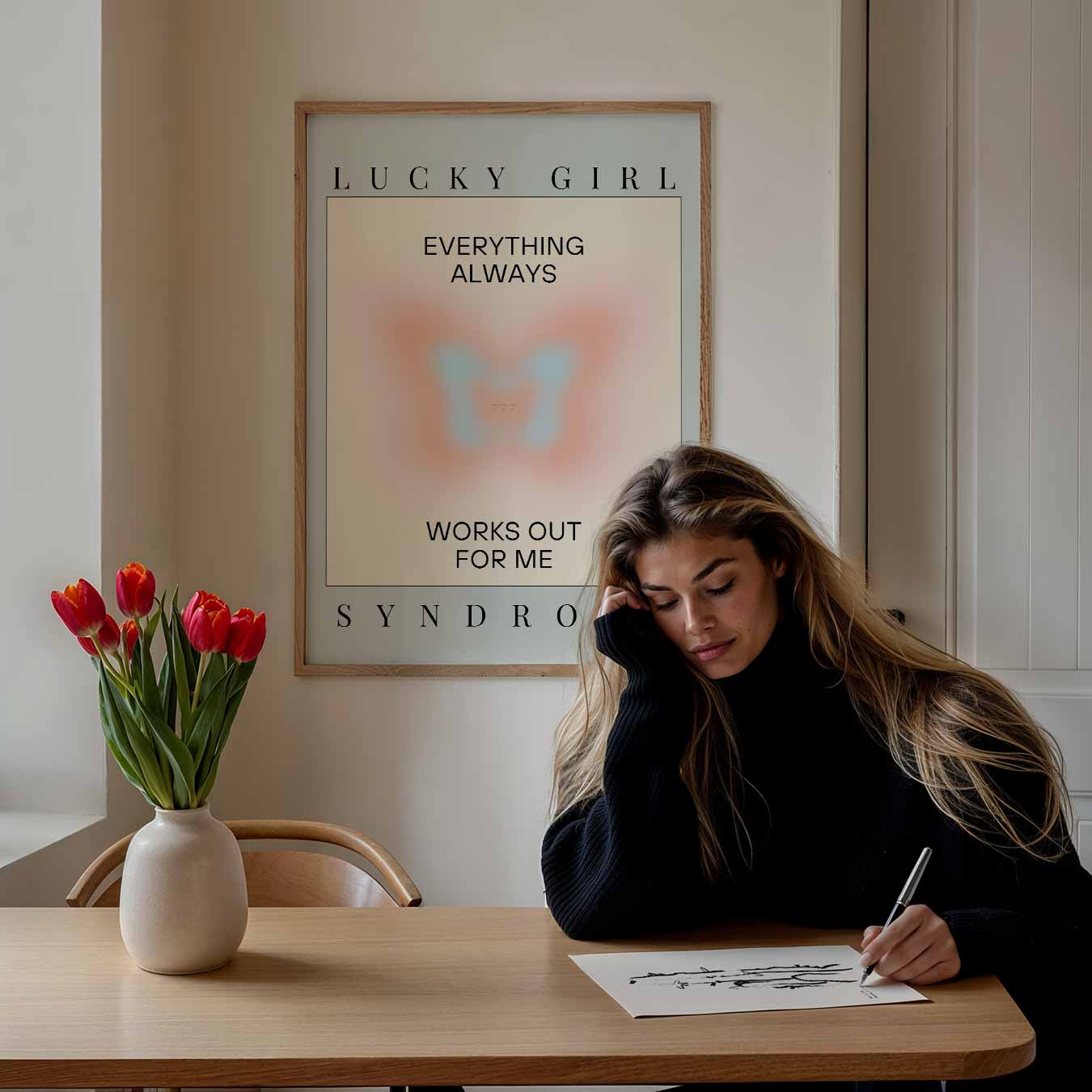 Lucky Girl Syndroom Poster-WallArtistic