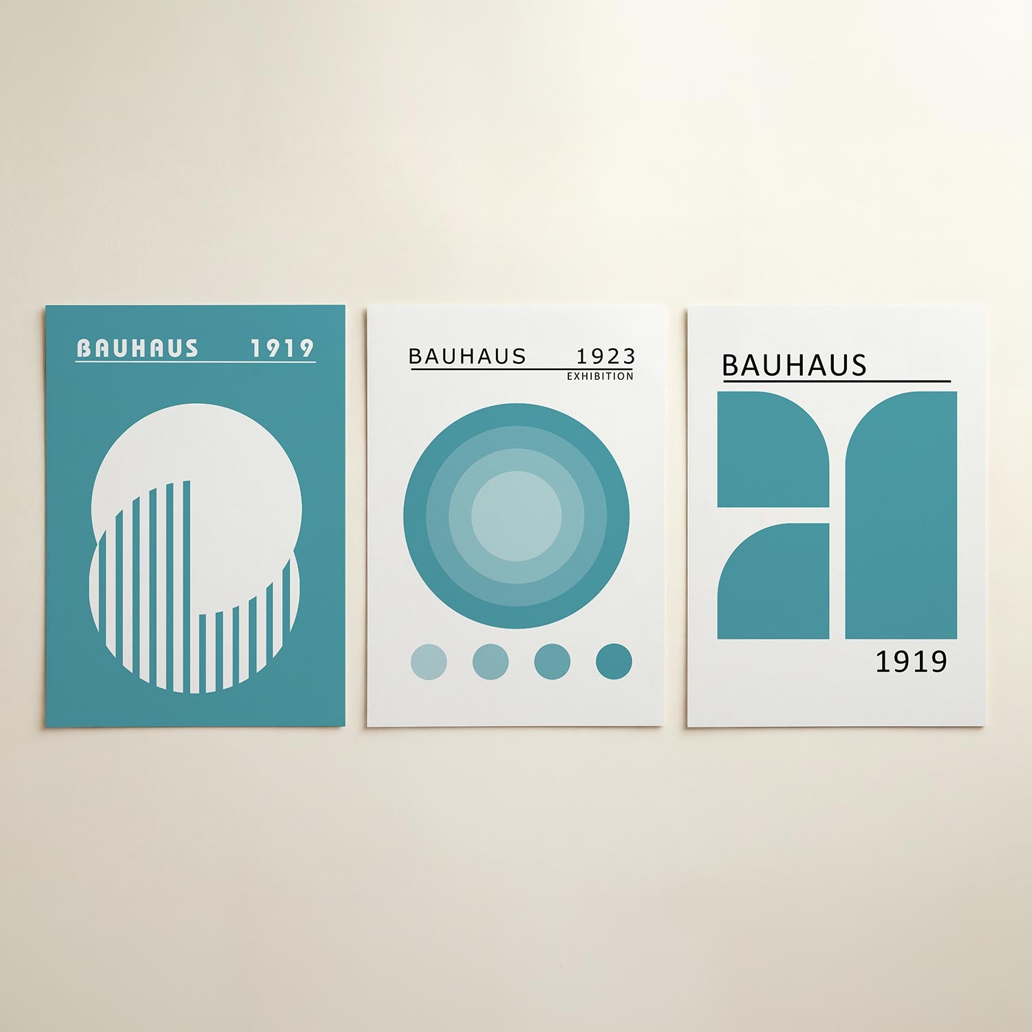 Cirkel en strepen Posterset