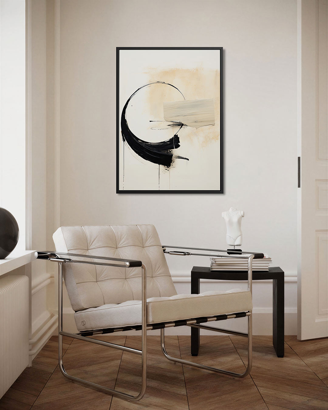Dynamische borstelvegen Kunstwerk