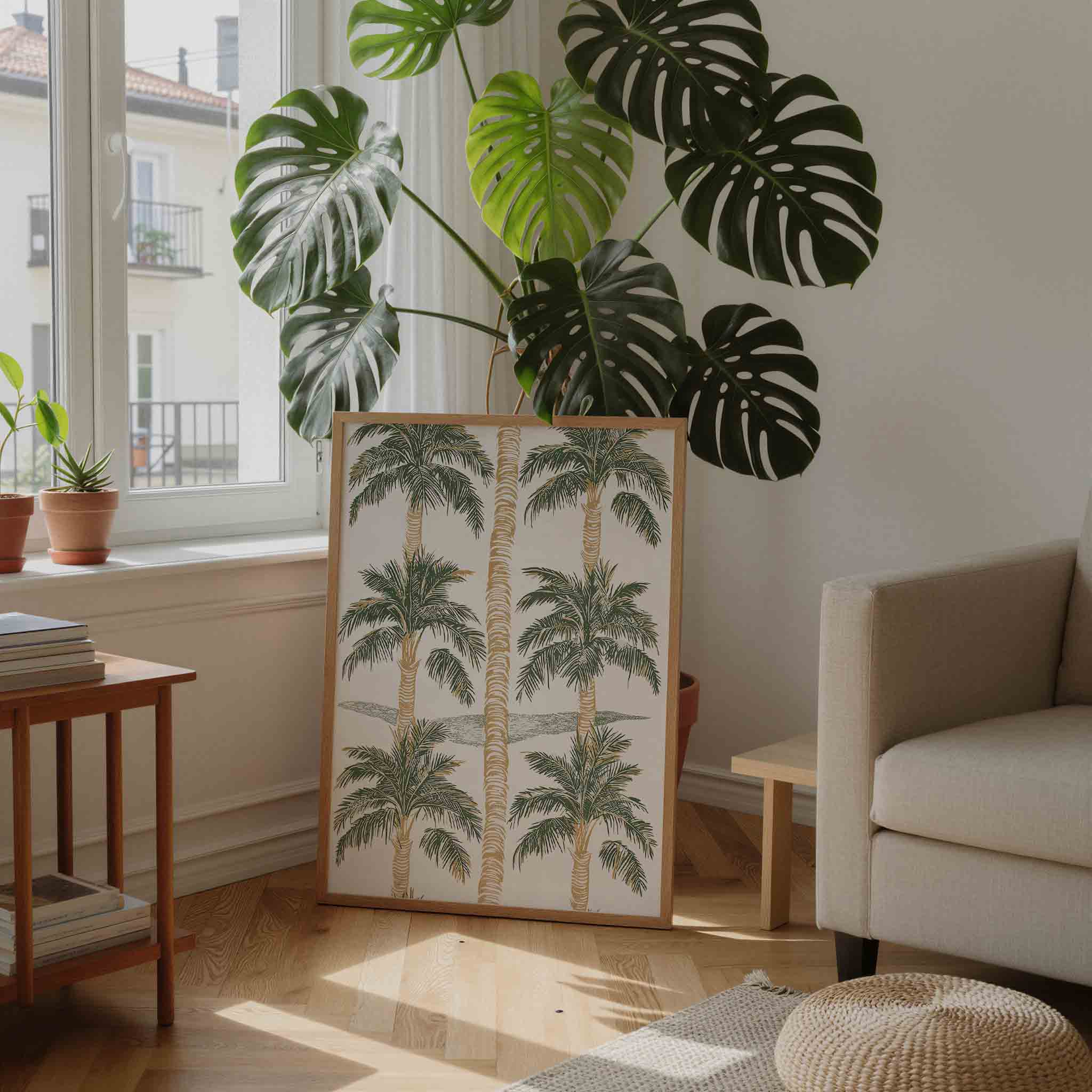 Palmbomen patroon Poster