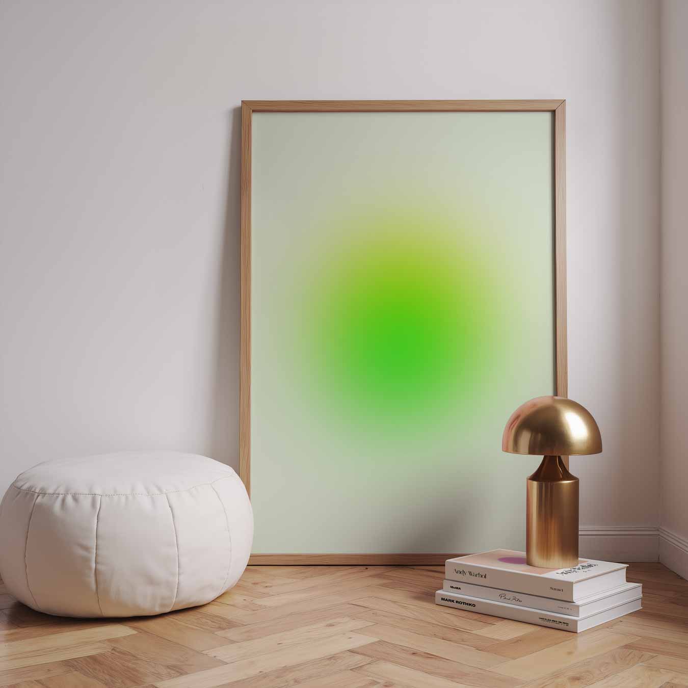 Groene Zen Cirkel Poster-WallArtistic