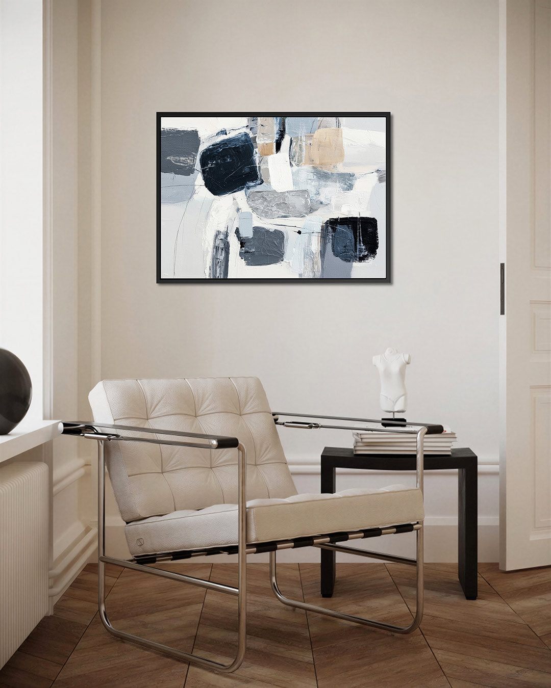 Dynamische vormen compositie Kunstwerk