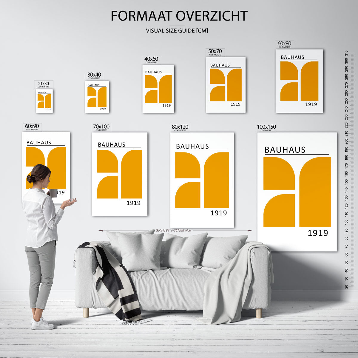 Vorm en lijnenspel Poster