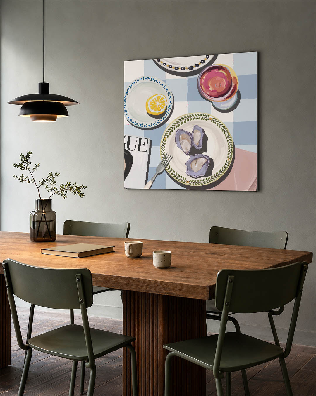 Eettafel compositie Kunstwerk