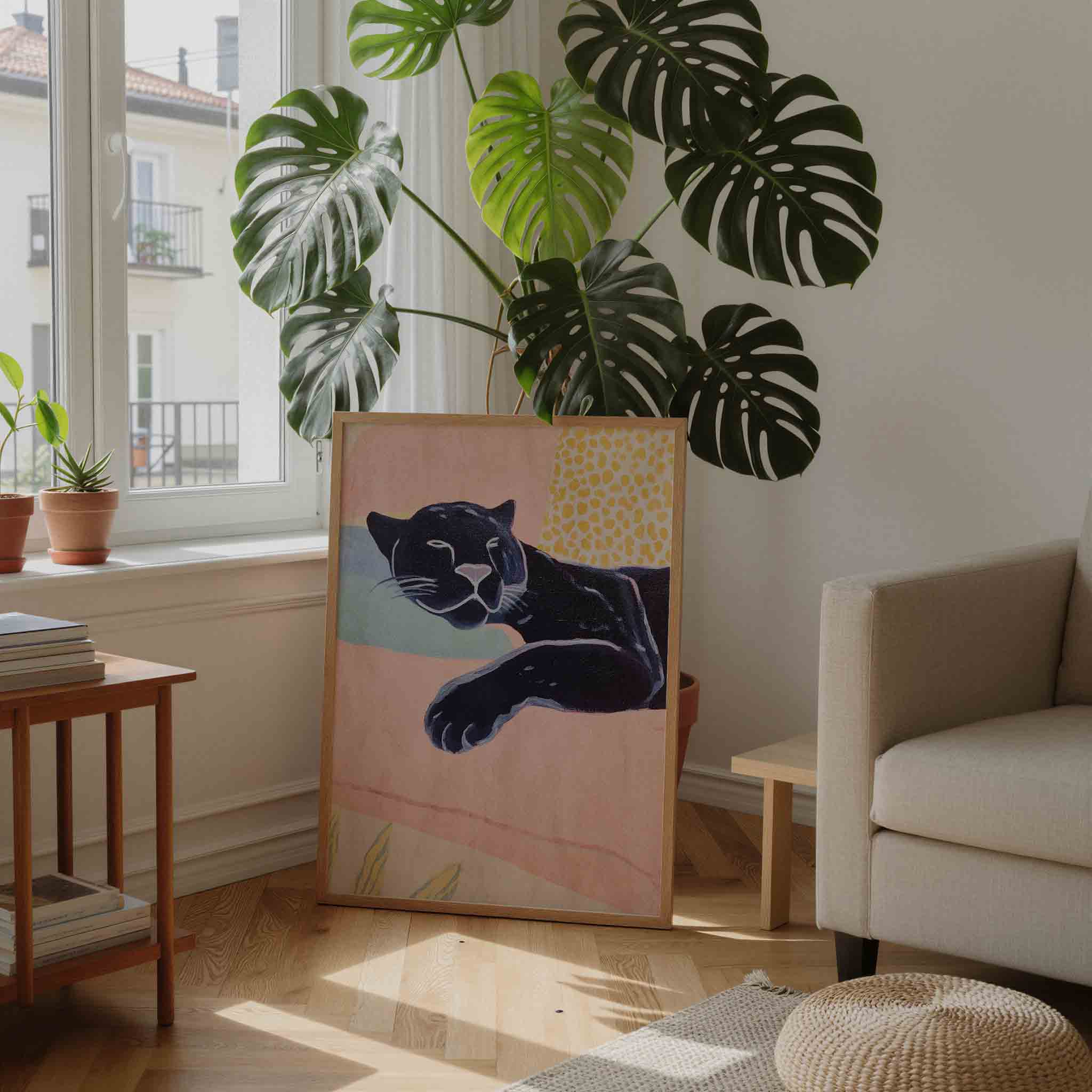 Slapende panter Poster