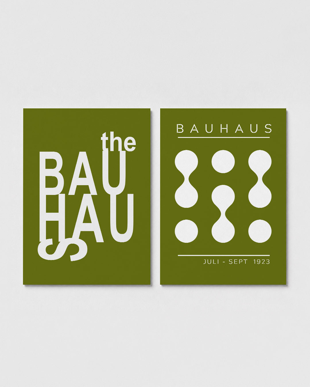Typografisch spel Posterset