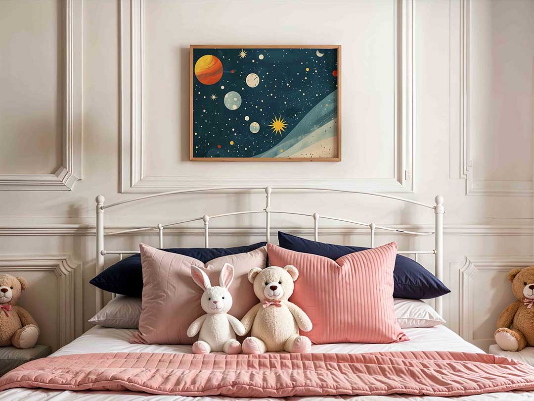 Planeten en sterren Poster