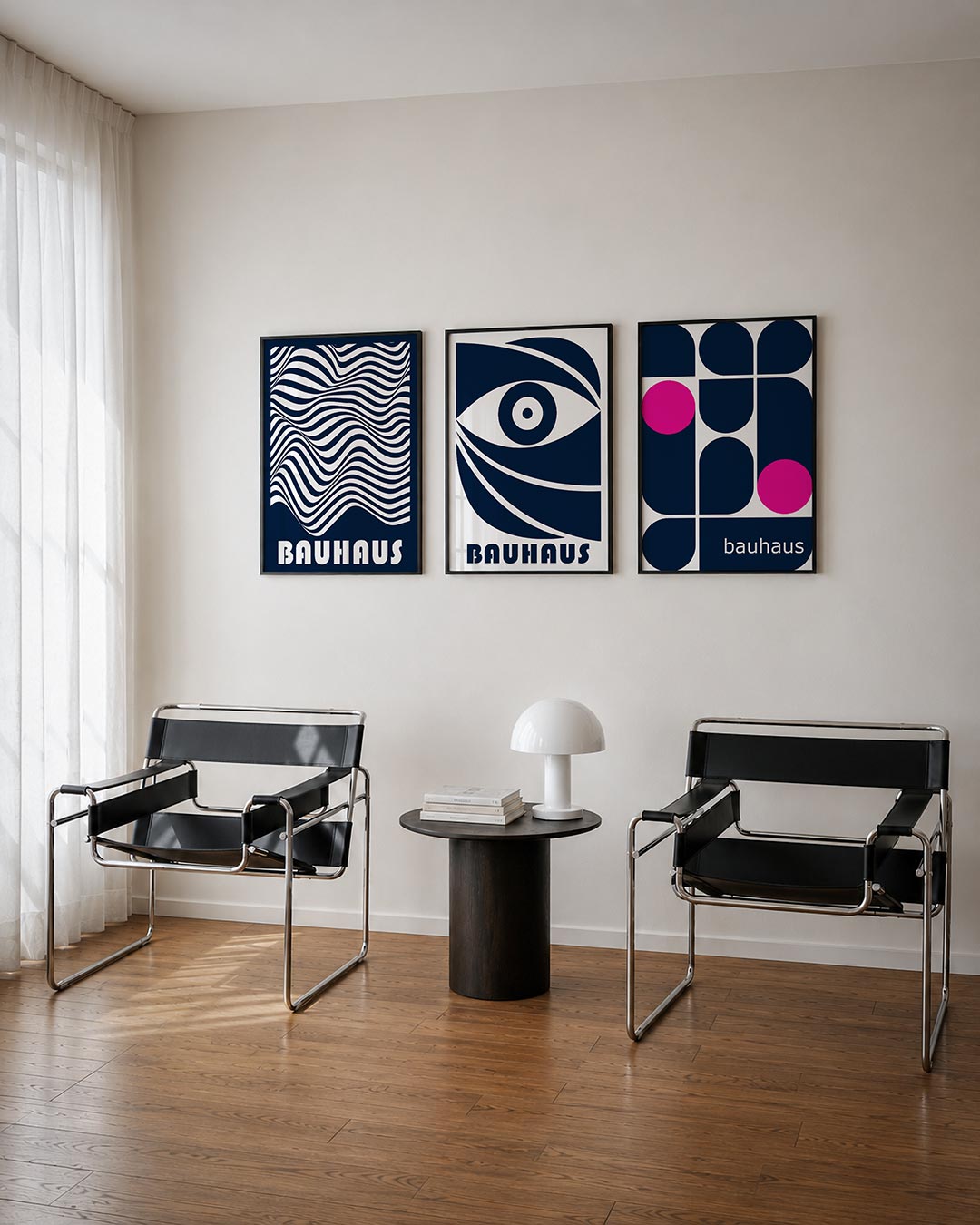 Golvend lijnenspel Posterset