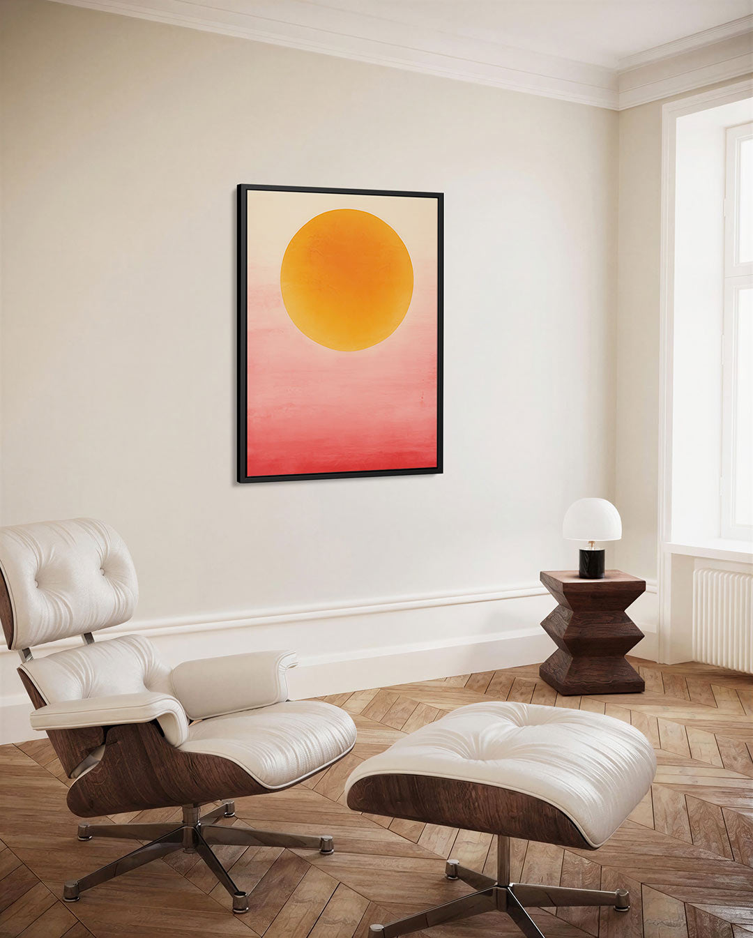 Kleurrijke cirkelcompositie Kunstwerk