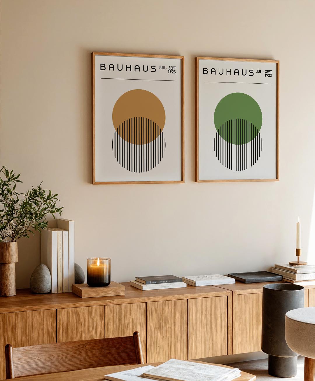 Cirkel en lijnen Posterset