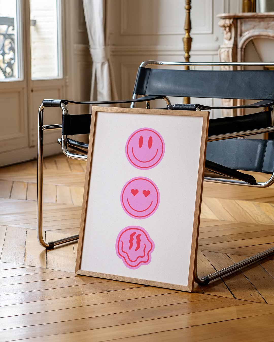 Kleurrijke Emoticon Vibes Poster-WallArtistic