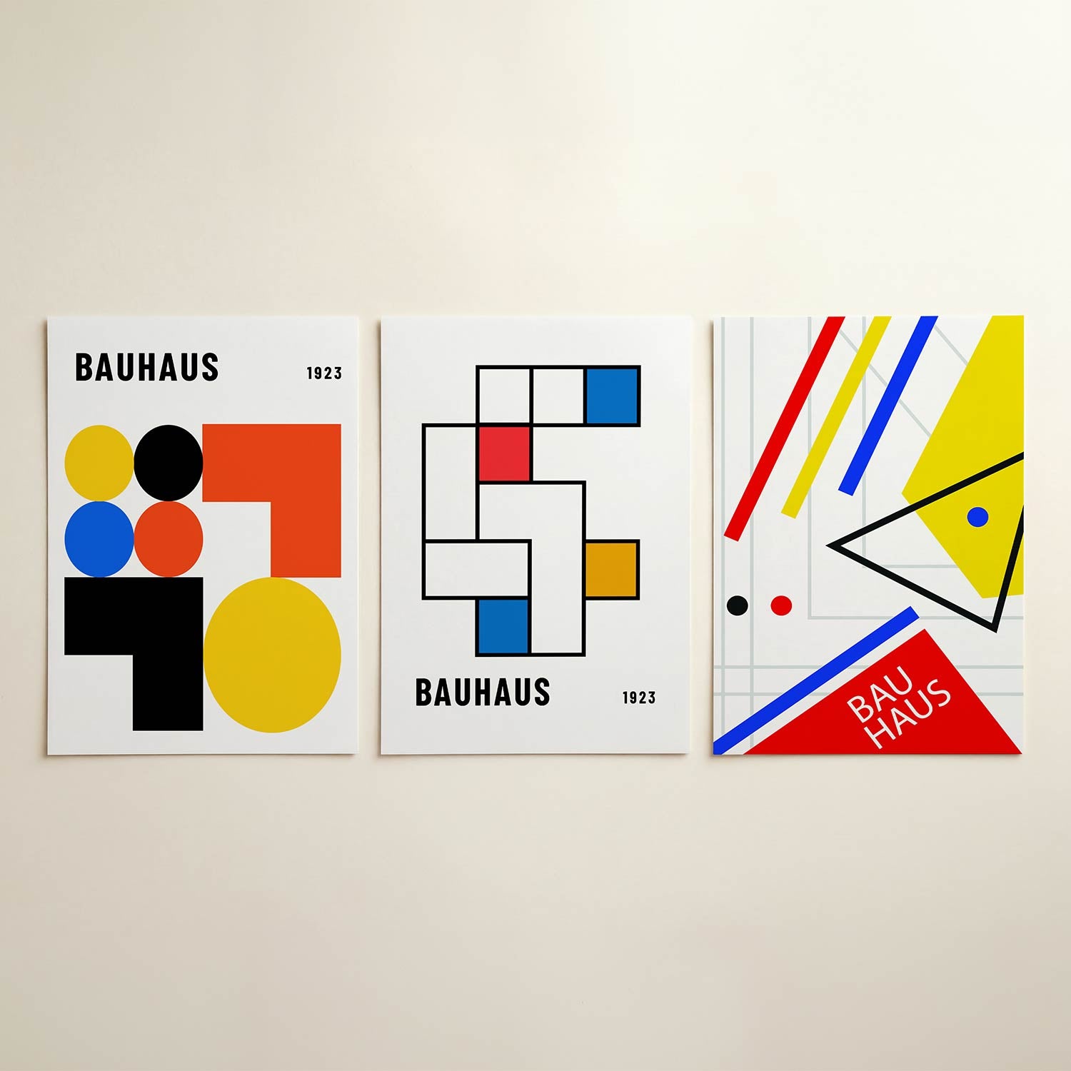 Vormen en kleurvlakken Posterset