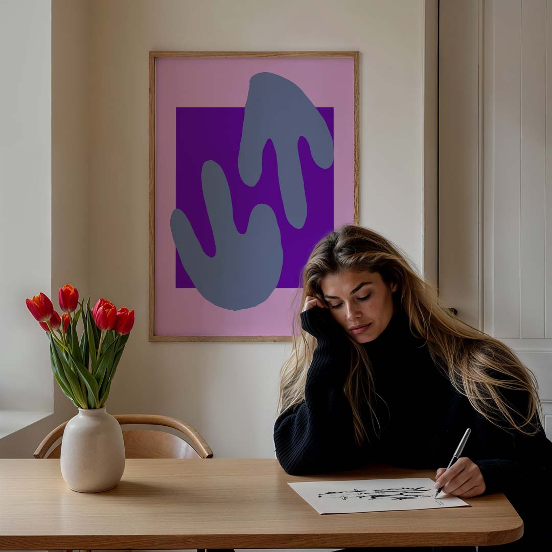 Creatieve Abstracte Handen Poster-WallArtistic