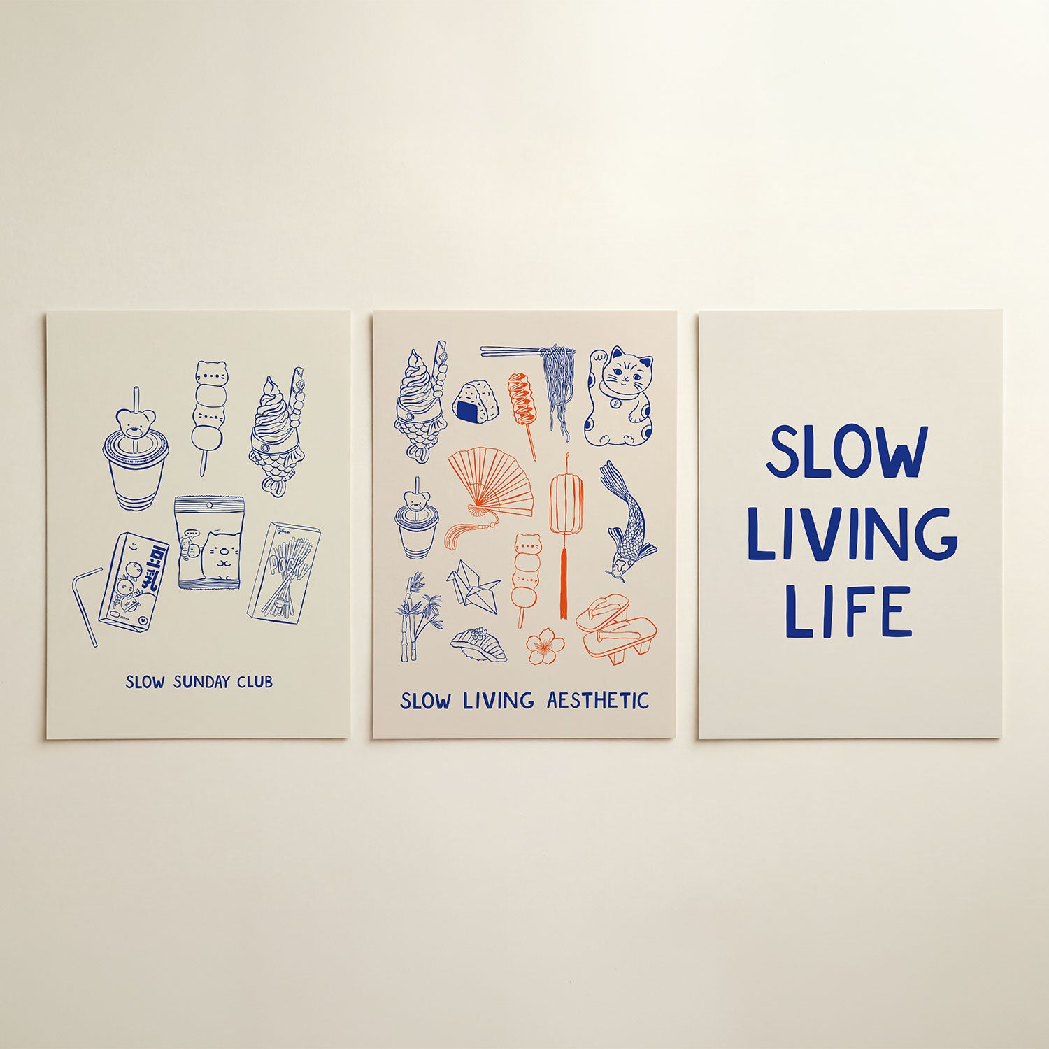 Eten en drinken Posterset