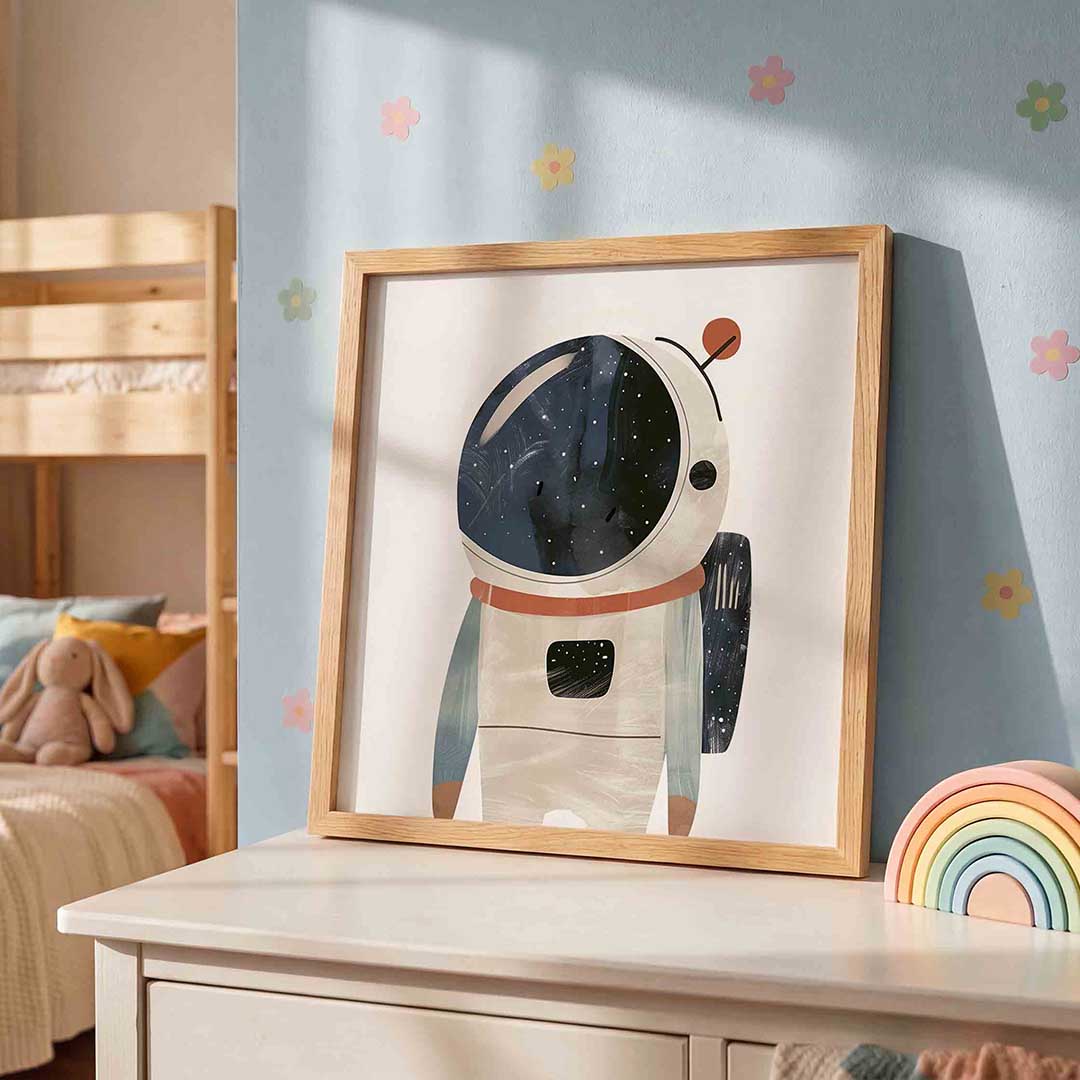Astronaut met helm Poster
