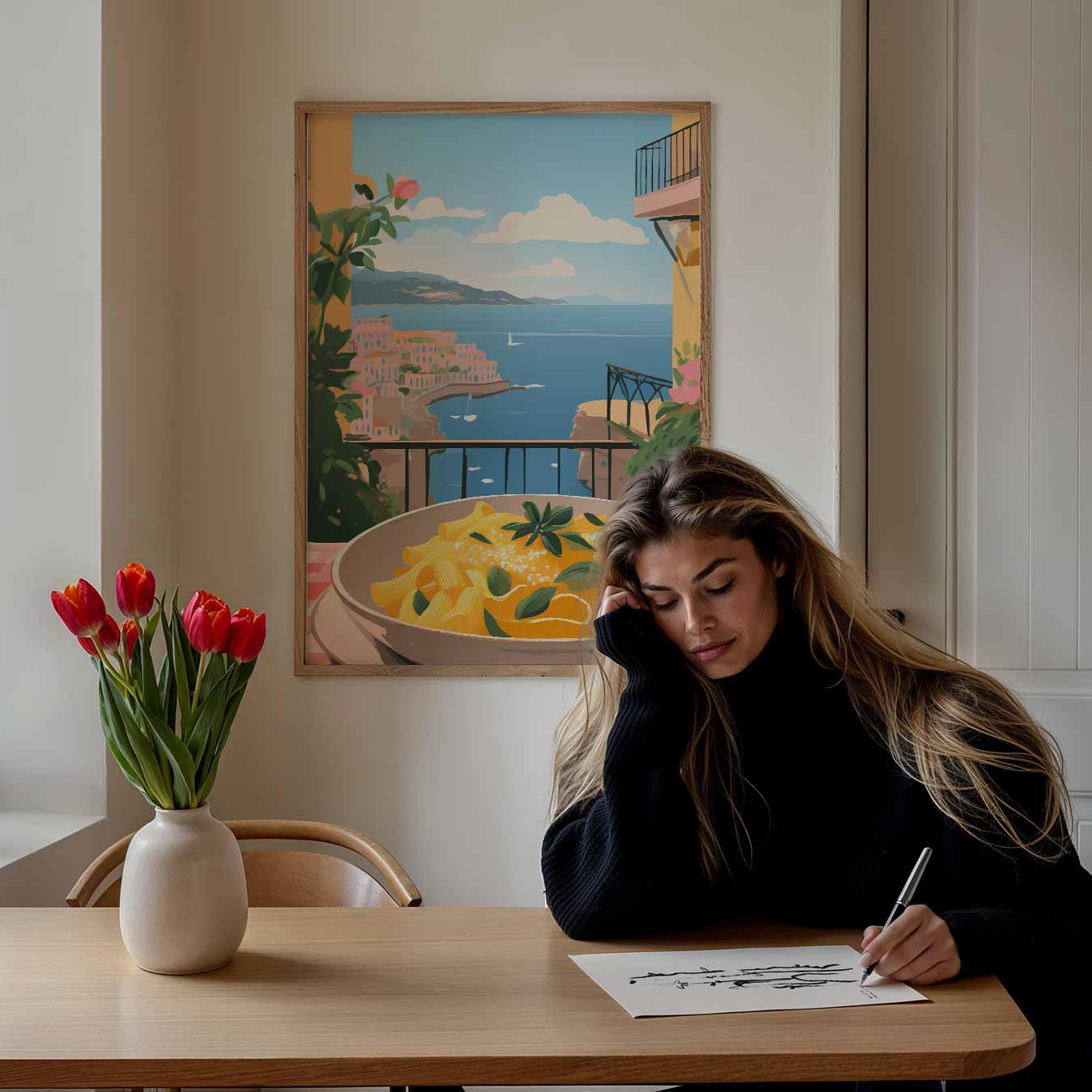 Mediterrane Pracht aan de Muur Poster-WallArtistic