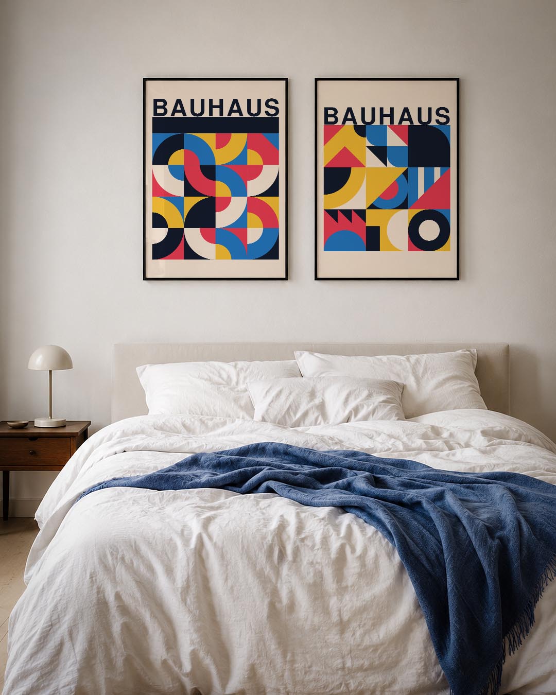 Kleurrijke vormenmix Posterset