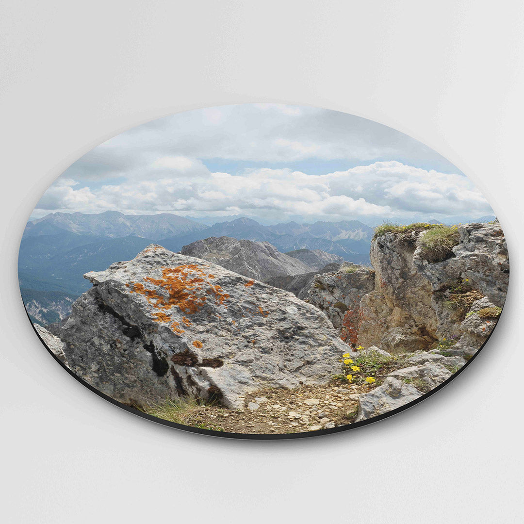 Berglandschap met rotsen Muurcirkel