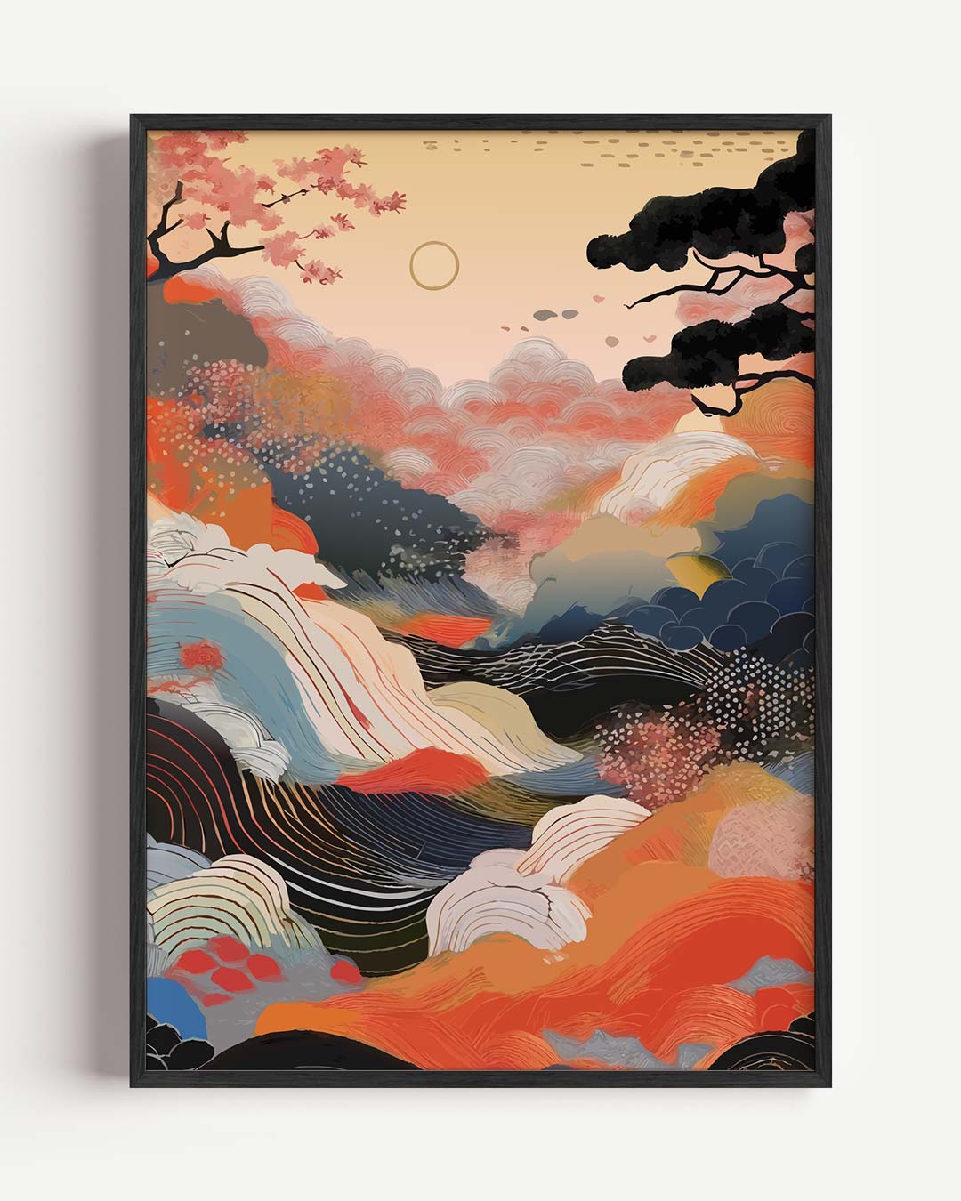 Dromerige Herfstlandschap Poster-WallArtistic