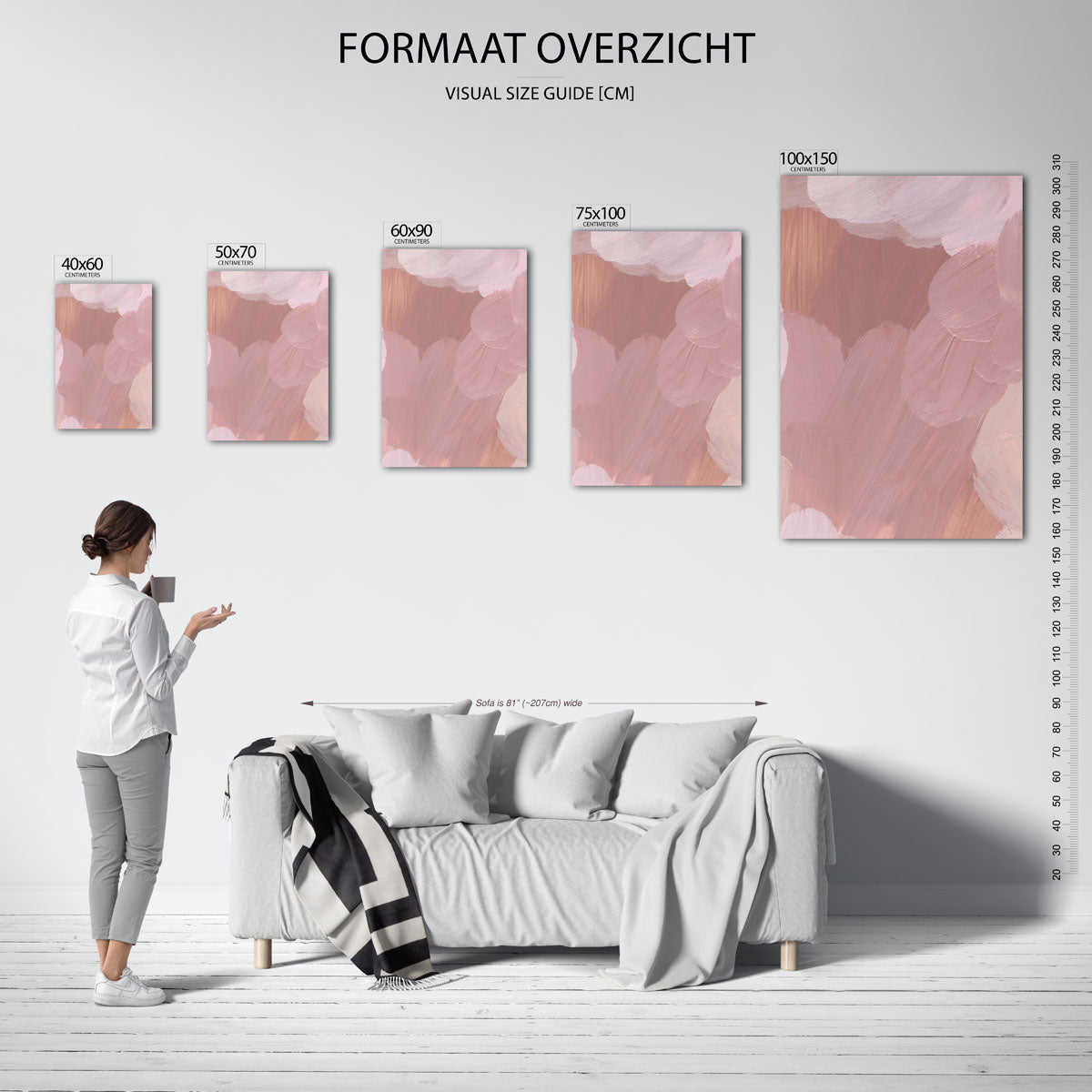 Zachte penseelstreken Kunstwerk