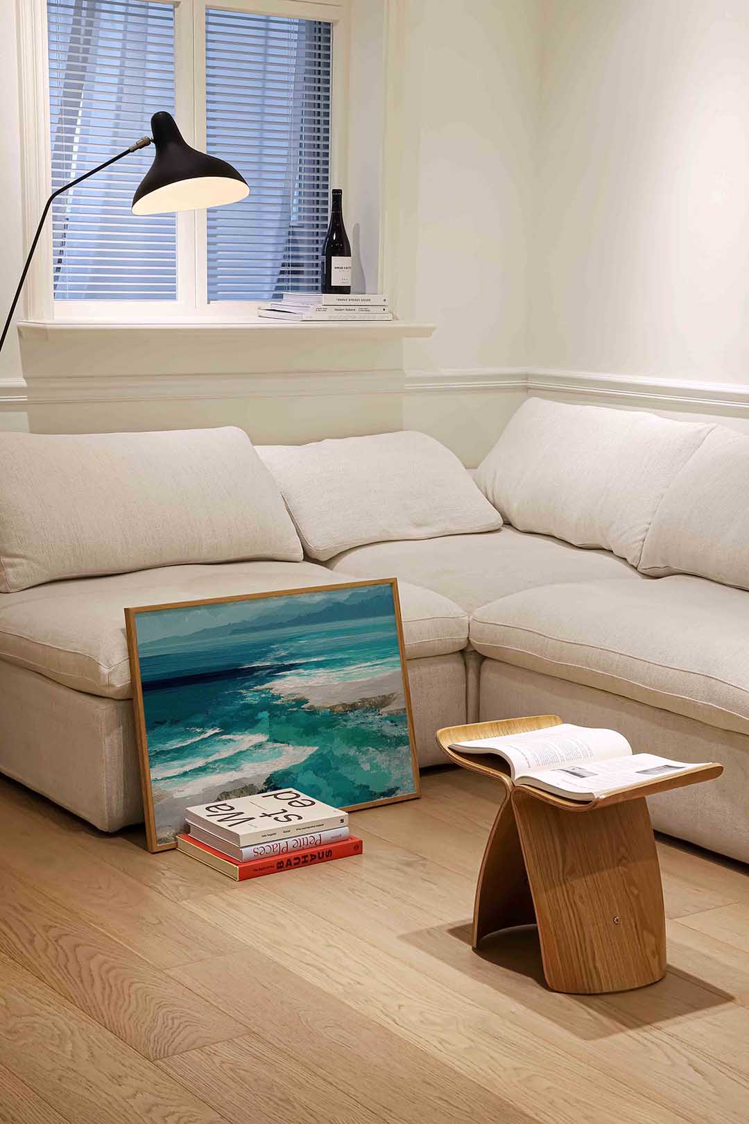 Blauwe oceaan Poster