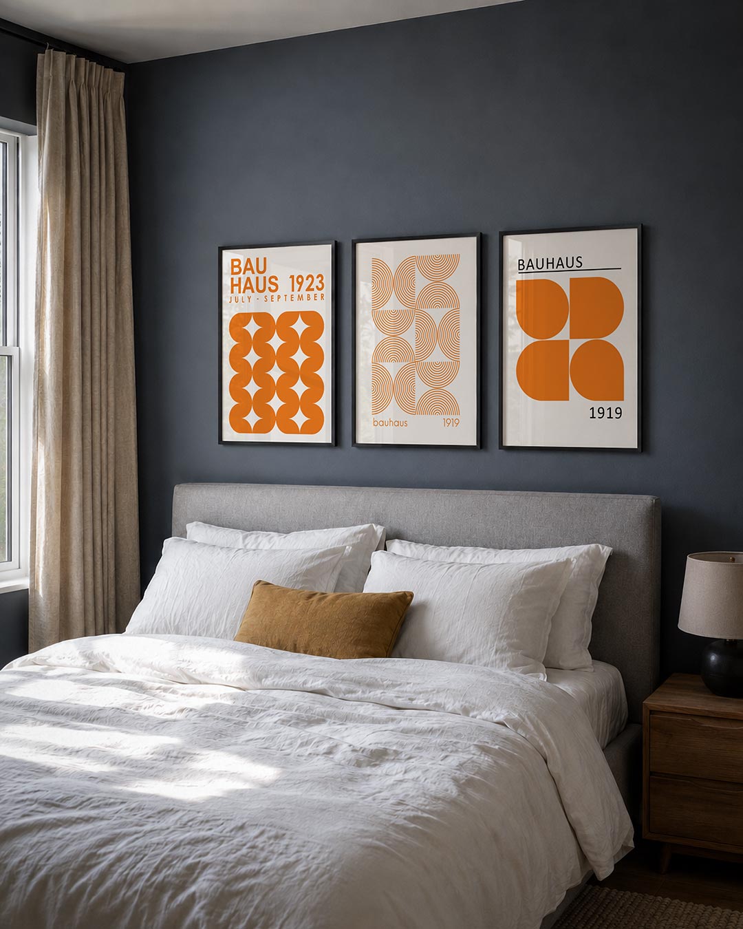 Oranje vormenspel Posterset