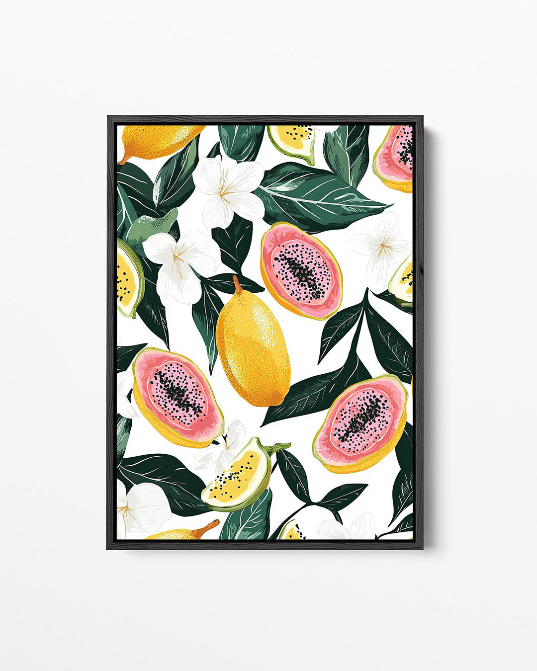 Fruit en bloemen Kunstwerk